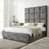 Madelyn King Size Bed Frame - Grey, Oakland Fabric