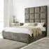 Madelyn King Size Bed Frame - Taupe, Oakland Fabric