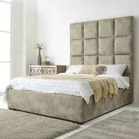 Madelyn Single Bed Frame - Cream, Oakland Fabric
