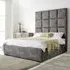 Madelyn Single Bed Frame - Grey, Oakland Fabric