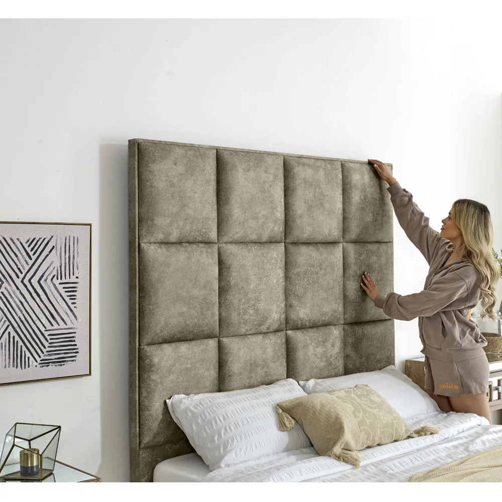 Madelyn Small Double Bed Frame - Cream, Oakland Fabric