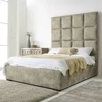 Madelyn Small Double Bed Frame - Cream, Oakland Fabric