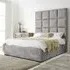 Madelyn Small Double Bed Frame - Silver, Oakland Fabric