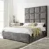 Madelyn Super King Size Bed Frame - Grey, Oakland Fabric