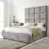 Madelyn Super King Size Bed Frame - Silver, Oakland Fabric