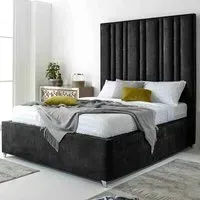 Madrid Single Bed Frame - Granite, Oakland Fabric