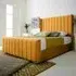 Majestique Single Bed Frame - Orange, Velvet