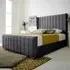 Majestique Single Bed Frame - Steel, Velvet
