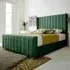 Majestique Super King Size Bed Frame - Green, Velvet