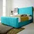 Majestique Super King Size Bed Frame - Teal, Velvet