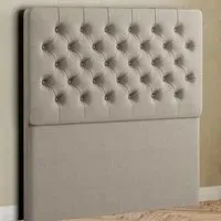 Mary Chesterfield Double Floor Standing Headboard - Cream