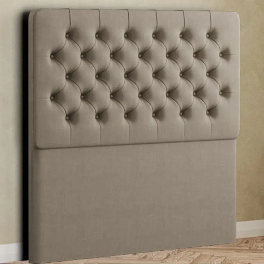 Mary Chesterfield Double Floor Standing Headboard - Mink
