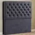 Mary Chesterfield King Size Floor Standing Headboard - Black