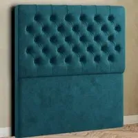 Mary Chesterfield Single Floor Standing Headboard - Green