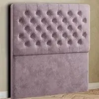 Mary Chesterfield Single Floor Standing Headboard - Pink