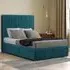 Maryland Double Ottoman Bed with Storage - Emerald, Plush