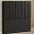 Maryland King Size Floor Standing Headboard - Black, Linen