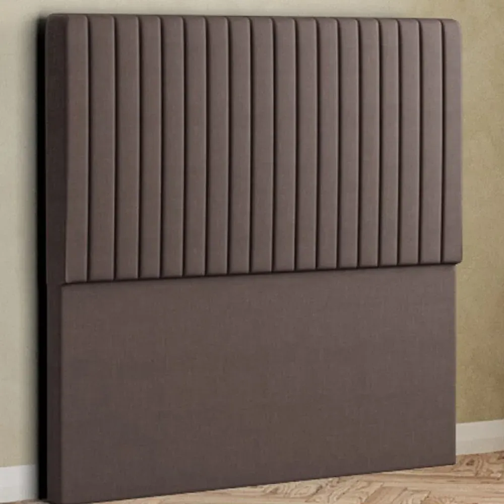 Maryland King Size Floor Standing Headboard - Slate, Malham Weave