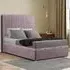 Maryland King Size Ottoman Bed with Storage - Blush, Plush