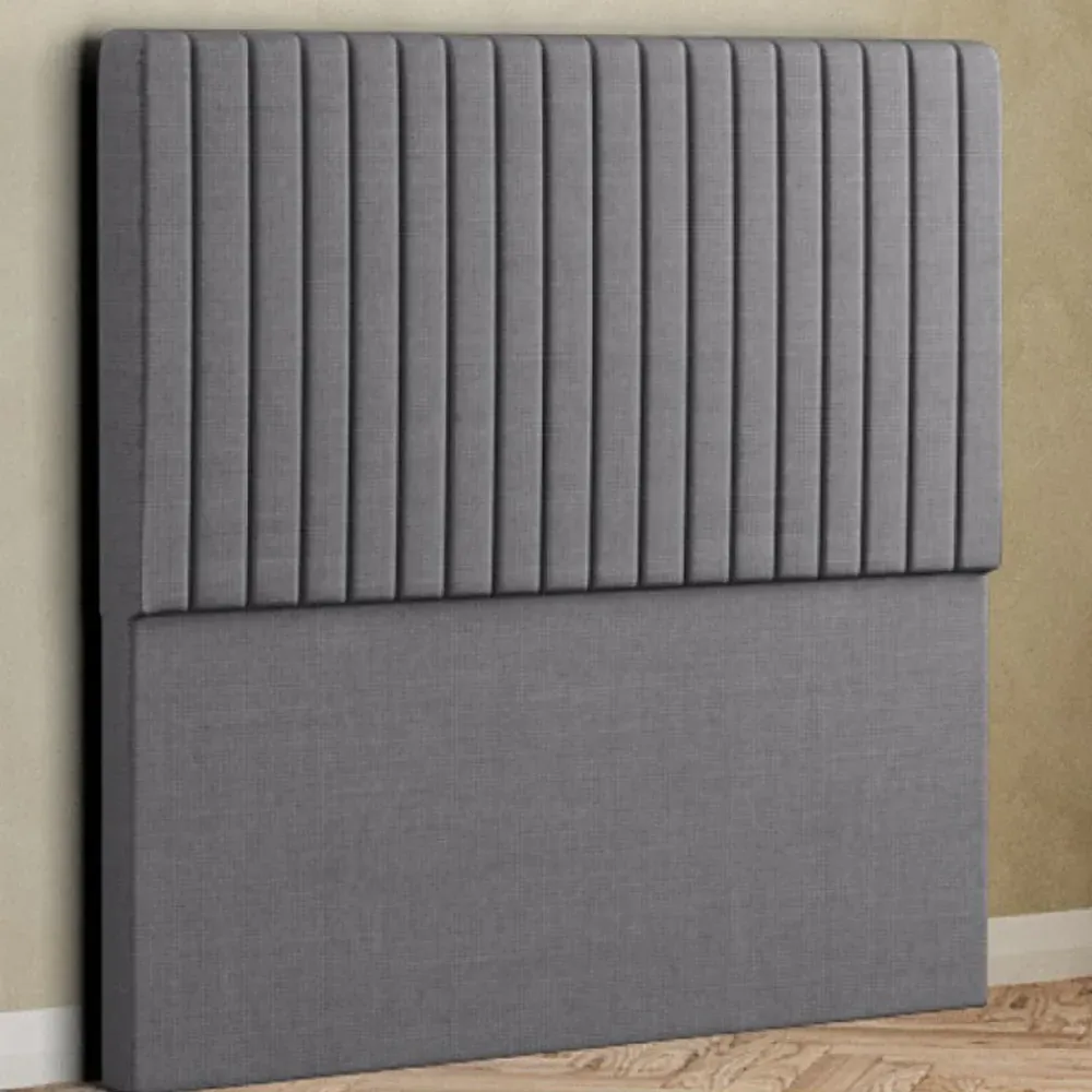 Maryland Single Floor Standing Headboard - Grey, Linen