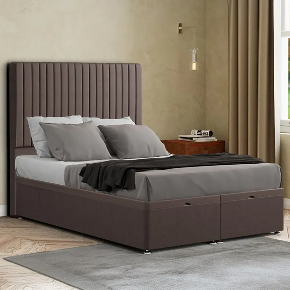 Maryland Single Ottoman Bed with Storage - Grey