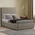 Maryland Small Double Ottoman Bed with Storage - Beige, Linen