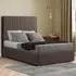 Maryland Small Double Ottoman Bed with Storage - Slate, Malham Weave