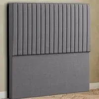 Maryland Super King Size Floor Standing Headboard - Grey, Linen