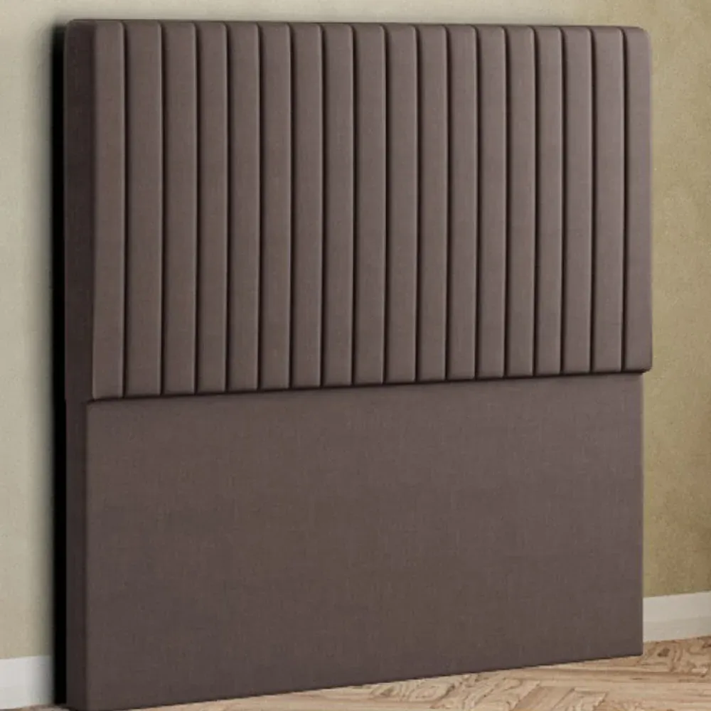 Maryland Super King Size Floor Standing Headboard - Grey, Malham Weave