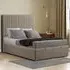 Maryland Super King Size Ottoman Bed with Storage - Beige, Linen