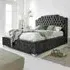 Ryker Double Bed Frame with Chesterfield Headboard - Grey