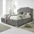 Ryker Super King Size Bed Frame with Chesterfield Headboard - Grey