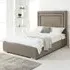 Santiago Single Bed Frame with Boxed Headboard - Cream