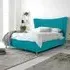 Tatum Super King Size Bed Frame with Headboard - Teal, Velvet