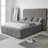 The Elite Double Oakland Fabric Bed Frame - Grey
