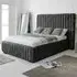 The Elite Double Oakland Fabric Bed Frame - Grey