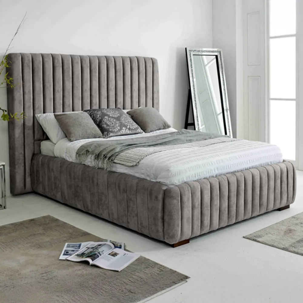 The Elite Double Oakland Fabric Bed Frame - Grey