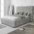 The Elite Double Oakland Fabric Bed Frame - Silver