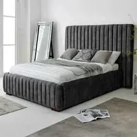 The Elite King Size Oakland Fabric Bed Frame - Grey