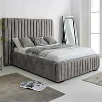 The Elite King Size Oakland Fabric Bed Frame - Grey
