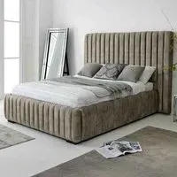 The Elite Single Oakland Fabric Bed Frame - Brown