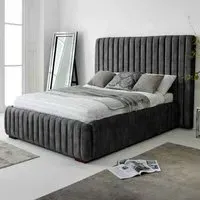 The Elite Single Oakland Fabric Bed Frame - Grey