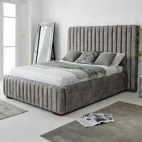 The Elite Single Oakland Fabric Bed Frame - Grey