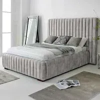 The Elite Single Oakland Fabric Bed Frame - Silver