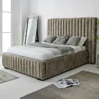 The Elite Small Double Oakland Fabric Bed Frame - Brown