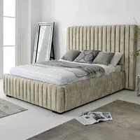 The Elite Super King Oakland Fabric Bed Frame - Cream