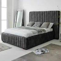 The Elite Super King Oakland Fabric Bed Frame - Granite