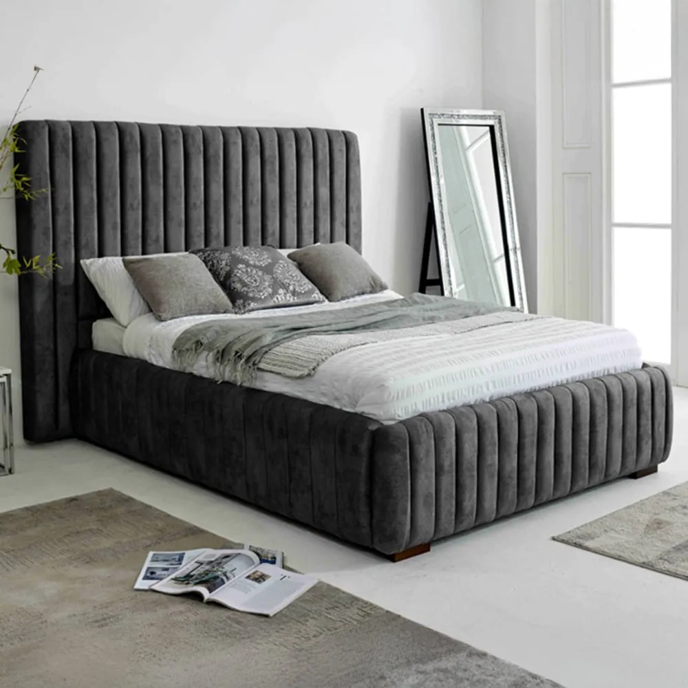 The Elite Super King Oakland Fabric Bed Frame - Granite