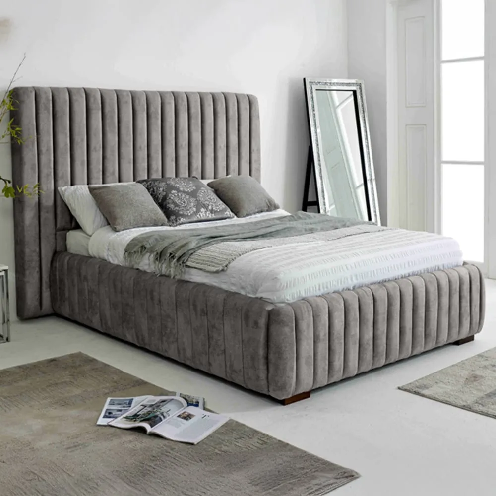 The Elite Super King Oakland Fabric Bed Frame - Grey