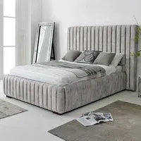 The Elite Super King Size Oakland Fabric Bed Frame - Silver